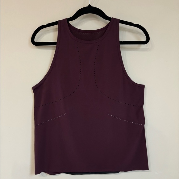 NWOT Lululemon find your pace tank in maroon size 8 - Picture 3 of 12